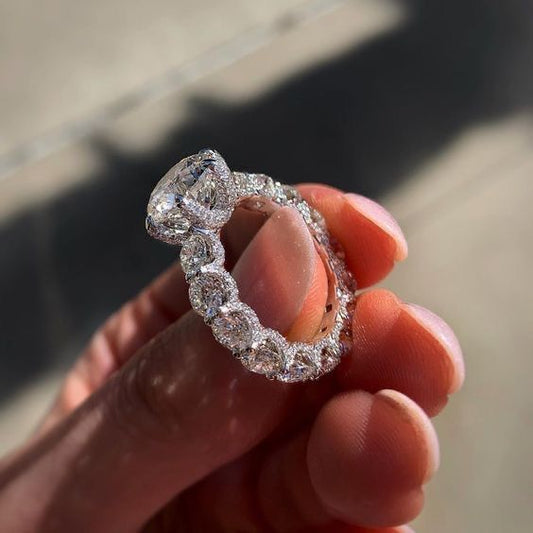 Modern Engagement Rings with Vintage Diamond Settings