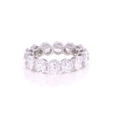 12.75 TCW Round Cut Eternity Moissanite Ring for Women