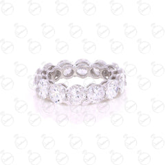 12.75 TCW Round Cut Eternity Moissanite Ring for Women