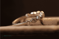 Women's Exclusive 0.42 TCW Moissanite round Brilliant Vintage Anniversary Band Jewelry Gift for Her Women's Moissanite Rings