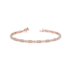 3.00 MM Round Cut Diamond Prong  Set Tennis_Bracelet