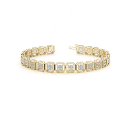1.50 MM Round Cut Diamond Prong Set Tennis Unique Style Bracelet For_Women